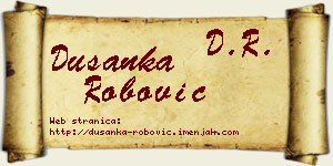 Dušanka Robović vizit kartica